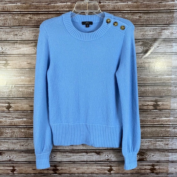 J. Crew Sweaters - J. Crew- Wool/Alpaca Blend Baby Blue Sweater